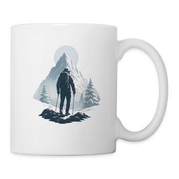 Aventure Montagnarde Hommes Imprimé - Mug blanc - blanc - Droite