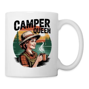 Camping Queen Break Vintage - Mug - white - Right