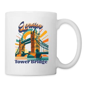 Urban Retro Dreams – London TOWER BRIDGE - Tasse - Weiß - Rechts