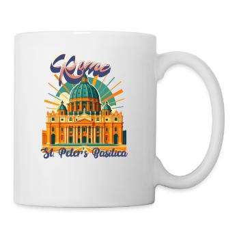 Urban Retro Dreams – St. Peter’s Basilica Rome - Tasse - Weiß - Rechts