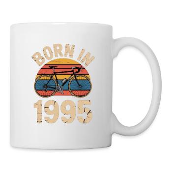 Né en 1995 Retro Bicycle Design - Mug blanc - blanc - Droite