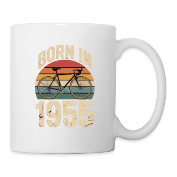 Vélo rétro né en 1955 Design - Mug blanc - blanc - Droite