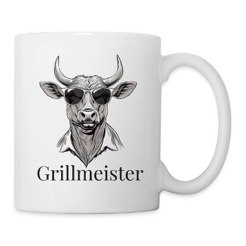 Grillmeister - Cow with Sunglasses Design - Mug - white - Right