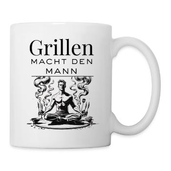 Meditative grilling - Flame Grill Grillmeister - Mug - white - Right
