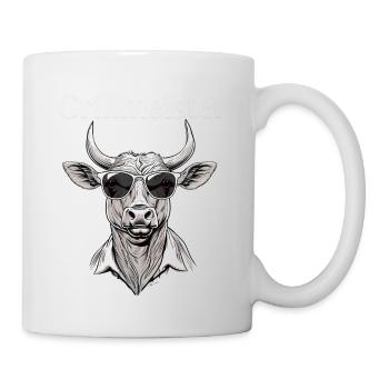 Grillmeister - Buffle cool avec lunettes de soleil - Mug blanc - blanc - Droite