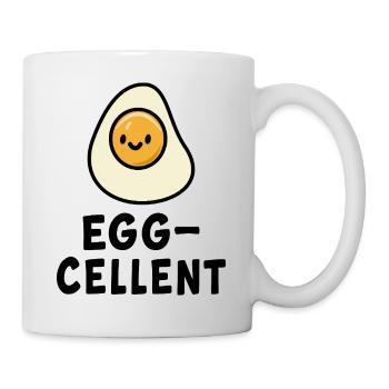 Cute Sunny Side Egg Illustration - Mug - white - Right