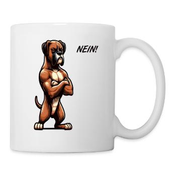 Nein Boxer Boxerhalter Boxerhund Boxerbesitzer - Tasse - Weiß - Rechts