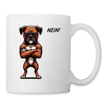 Nein Boxer Boxerhalter Boxerhund Boxerbesitzer - Tasse - Weiß - Rechts