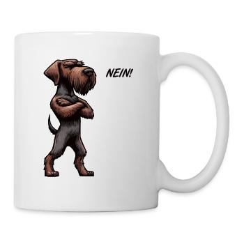 Nein Deutsch Drahthaar Deutsch-Drahthaar Besitzer - Tasse - Weiß - Rechts