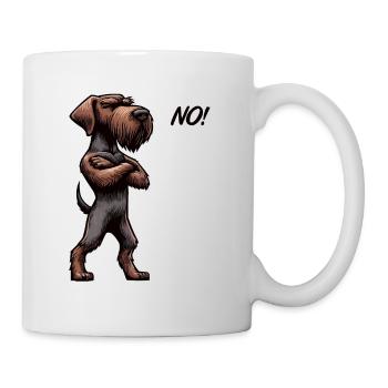 No Deutsch Drahthaar Deutsch-Drahthaar Besitzer - Tasse - Weiß - Rechts
