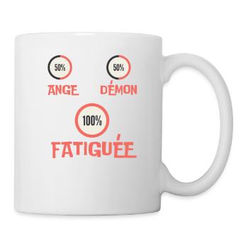 Fatiguée - Mug blanc - blanc - Droite