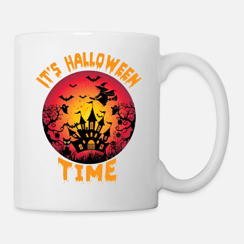 C’est l’heure d’Halloween Design - Mug blanc - blanc
