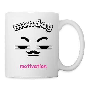 Motivierendes Zitat mit Herzillustration - Tasse - Weiß - Rechts