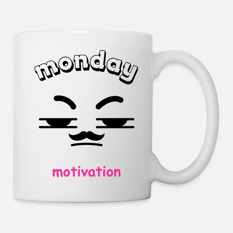 Citation de motivation avec illustration de cœur - Mug blanc - blanc