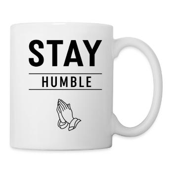 Stay Humble Prayer Hands Graphic - Mug - white - Right