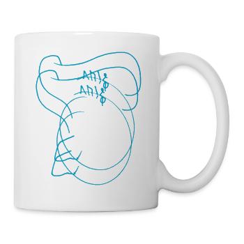 Abstract Line Art Design Paris Souvenir - Mug - white - Right