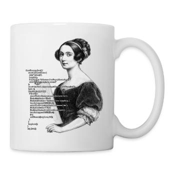 Ada Lovelace Ästhetische Malerei - Tasse - Weiß - Rechts