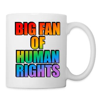 Rainbow Human Rights Celebration Tee - Mug - white - Right