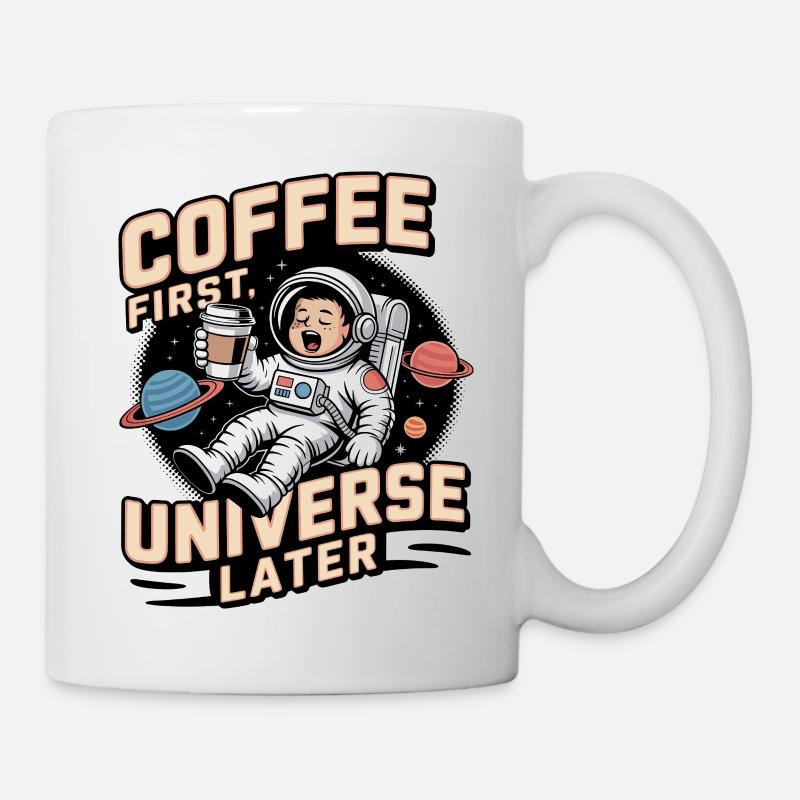 Astronaut im Weltraum - Tasse - Weiß