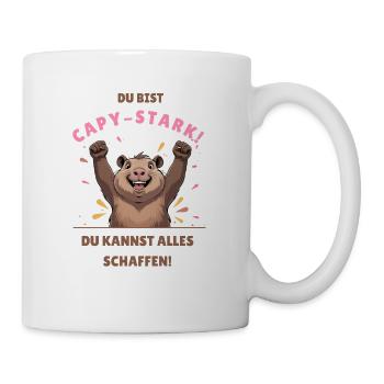 You are capybara-strong! You can do anything! - Mug - white - Right