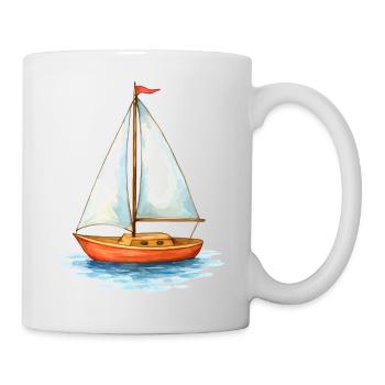 segelboot boot - Tasse - Weiß - Rechts