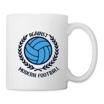 Gegen den modernen Fußball - Tasse - Weiß - Rechts