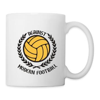 Gegen den modernen Fußball - Tasse - Weiß - Rechts