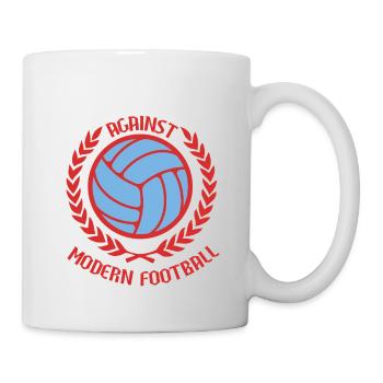 Gegen den modernen Fußball - Tasse - Weiß - Rechts