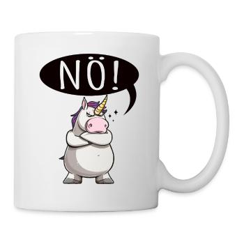 Einhorn Nö pummelig - Tasse - Weiß - Rechts