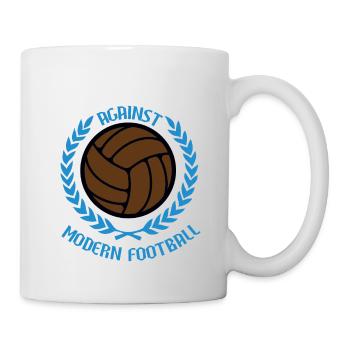 Gegen den modernen Fußball - Tasse - Weiß - Rechts