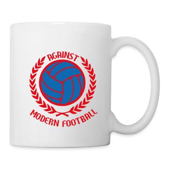 Gegen den modernen Fußball - Tasse - Weiß - Rechts