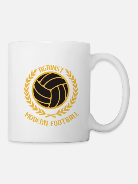 Gegen den modernen Fußball - Tasse - Weiß
