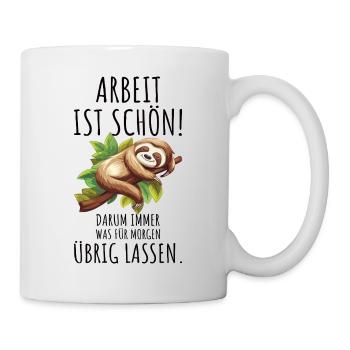 Work Sloth Office Sayings - Mug - white - Right