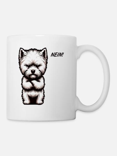 Nein West highland terrier Westie West highland - Tasse - Weiß