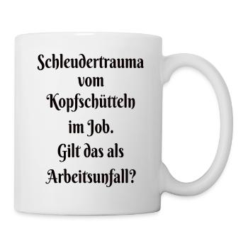Office Work Accident Funny Saying - Mug - white - Right