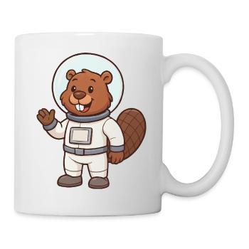 Beaver Astronaut Comic - Mug - white - Right