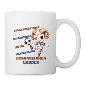 Football Zodiac Sign Aries Characteristics Aries - Mug - white - Right