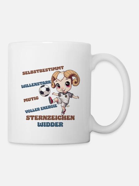 Football Zodiac Sign Aries Characteristics Aries - Mug - white