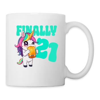 Unicorn Finally 21 - Beer Birthday Unicorn - Mug - white - Right