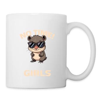 Loutre - Pas le temps, je dois aller chez mes filles - Mug blanc - blanc - Droite