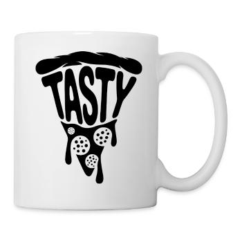 Leckere Pizza - Design für Essensliebhaber - Tasse - Weiß - Rechts