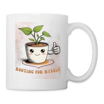Selbstliebe mit Humor & Pflanzenpower - Tasse - Weiß - Rechts