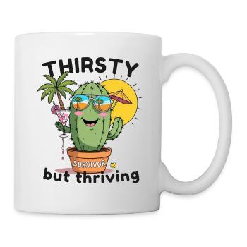 Cactus Vibes – Dry, Cool & Alive - Mug - white - Right