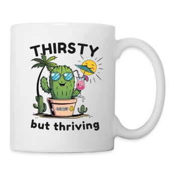 Cactus Vibes – Dry, Cool & Alive - Mug - white - Right