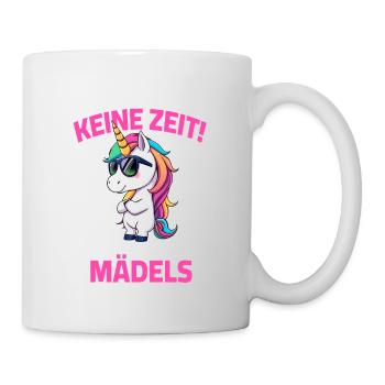 Licorne - Pas le temps, je dois aller chez mes filles - Mug blanc - blanc - Droite