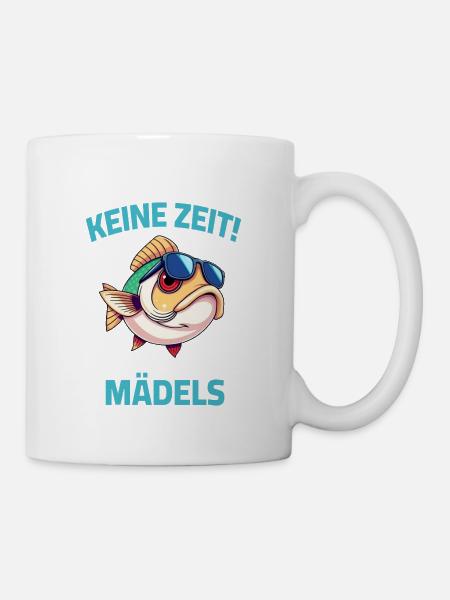 Fisch Fischer Angler Angeln Sprüche Aquarianer - Tasse - Weiß