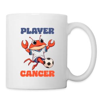 Horoscope du joueur de football Cancer signe du zodiaque Cancer - Mug blanc - blanc - Droite