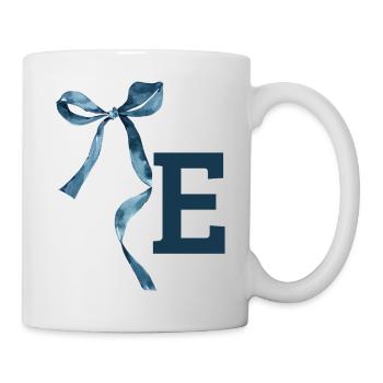 Monogramm und Geschenkidee - Tasse - Weiß - Rechts