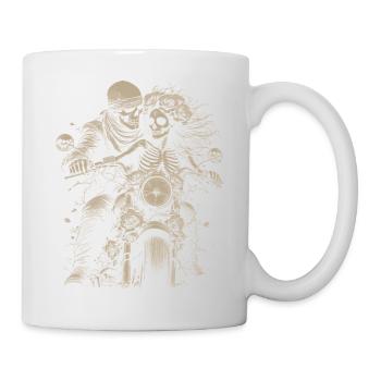 Motard pour toujours - Mug blanc - blanc - Droite