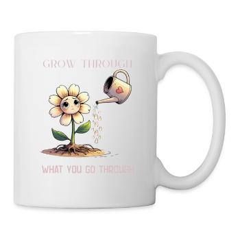 Self-love grows with every tear - Mug - white - Right